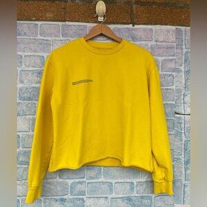 Pangaia Yellow Crewneck sweatshirt large